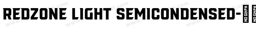 Redzone Light SemiCondensed字体转换